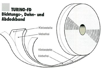 Eine turino-fd Kleberolle