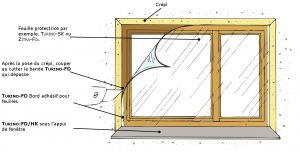 Anleitung zum Abkleben eines Fensters