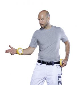 Die ProTaper Edition von Klauss-Klebeband in Aktion am Arm